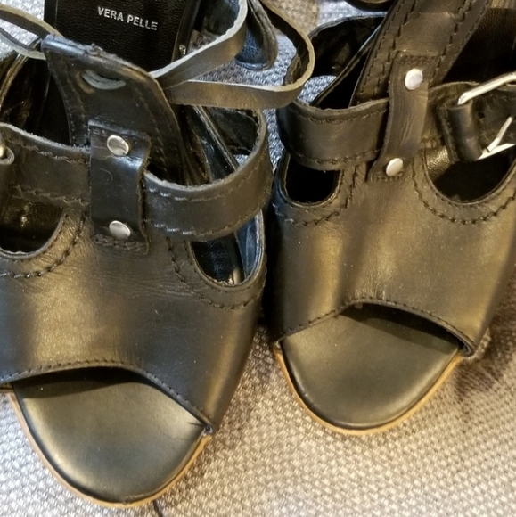 Browns Black Up Heeled Sandals - Picture 5 of 8